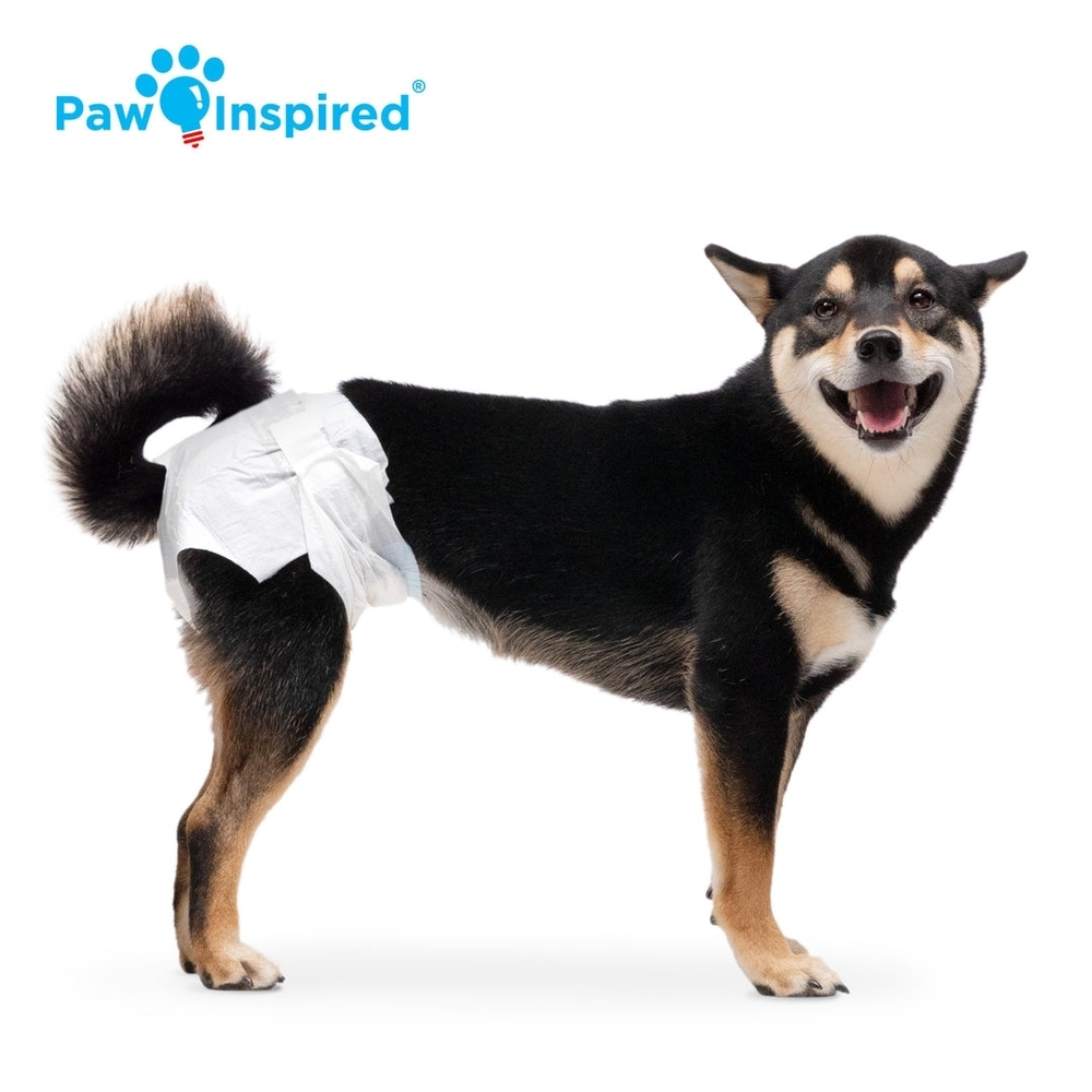 Paw Inspired NIP Super Absorbent 32 Count Female Dog Disposable Diapers Medium - Picture 3 of 9